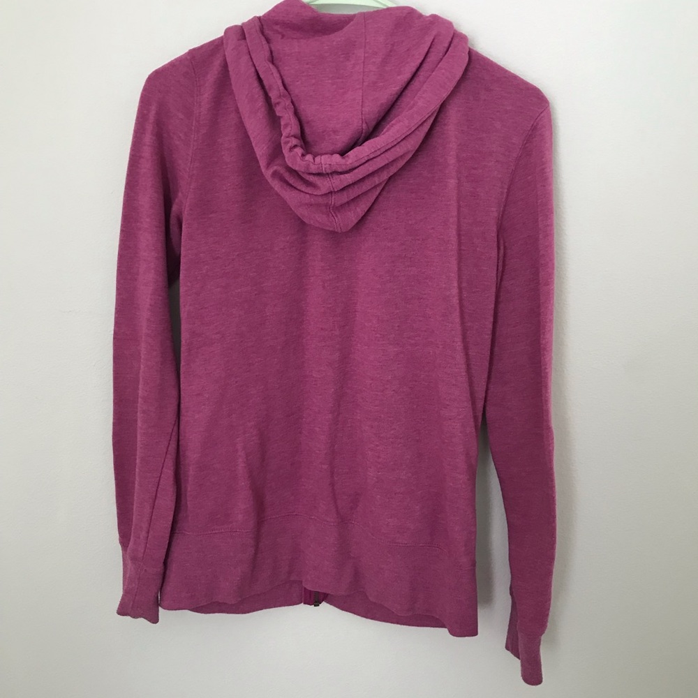 SOLD Roxy pink and black heart zip up hoodie - Picture 4 of 5